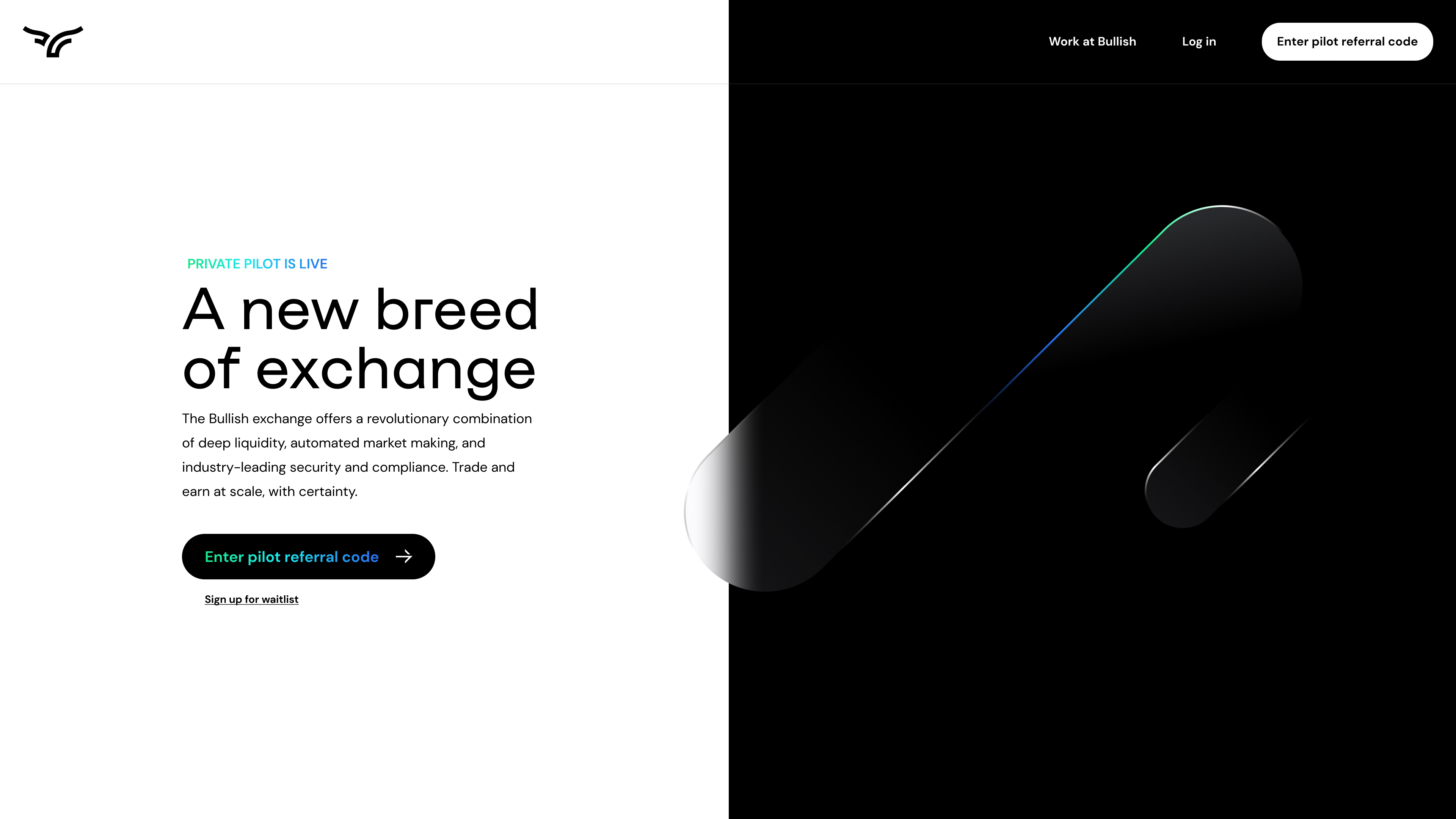 Bullish Pilot Homepage